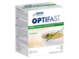 Imagen del producto Nestlé Optifast sopa de verduras 8 sobres 55g