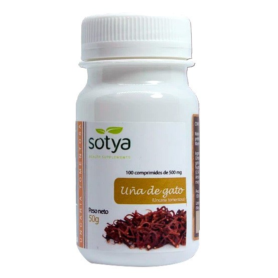 Sotya uña de gato 100 comprimidos 500mg