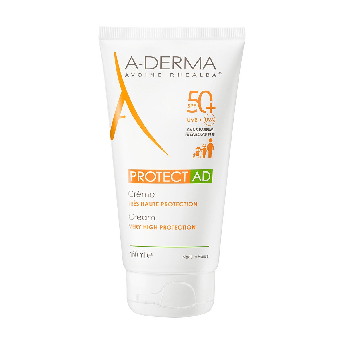 Aderma Protect-ad piel atópica SPF-50+ 150ml