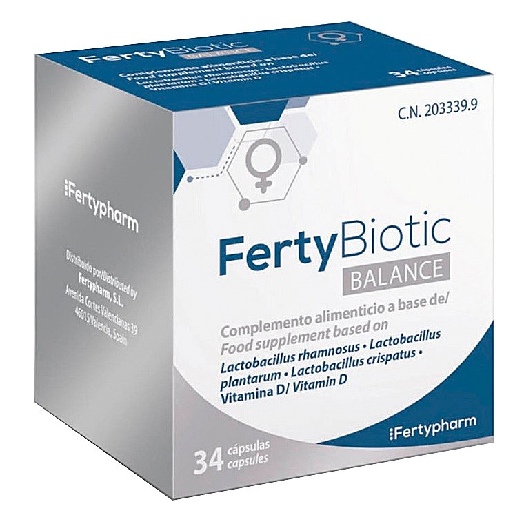 Fertypharm Fertybiotic Balance probiótico oral 34 cápsulas