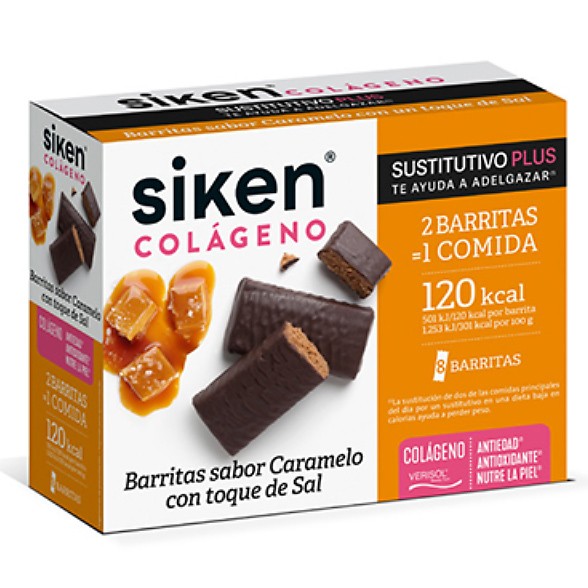 Siken sustitutivo colágeno barrita caramelo 8u