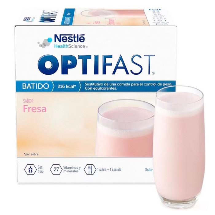 Nestlé Optifast batido fresa 12 sobres 55g