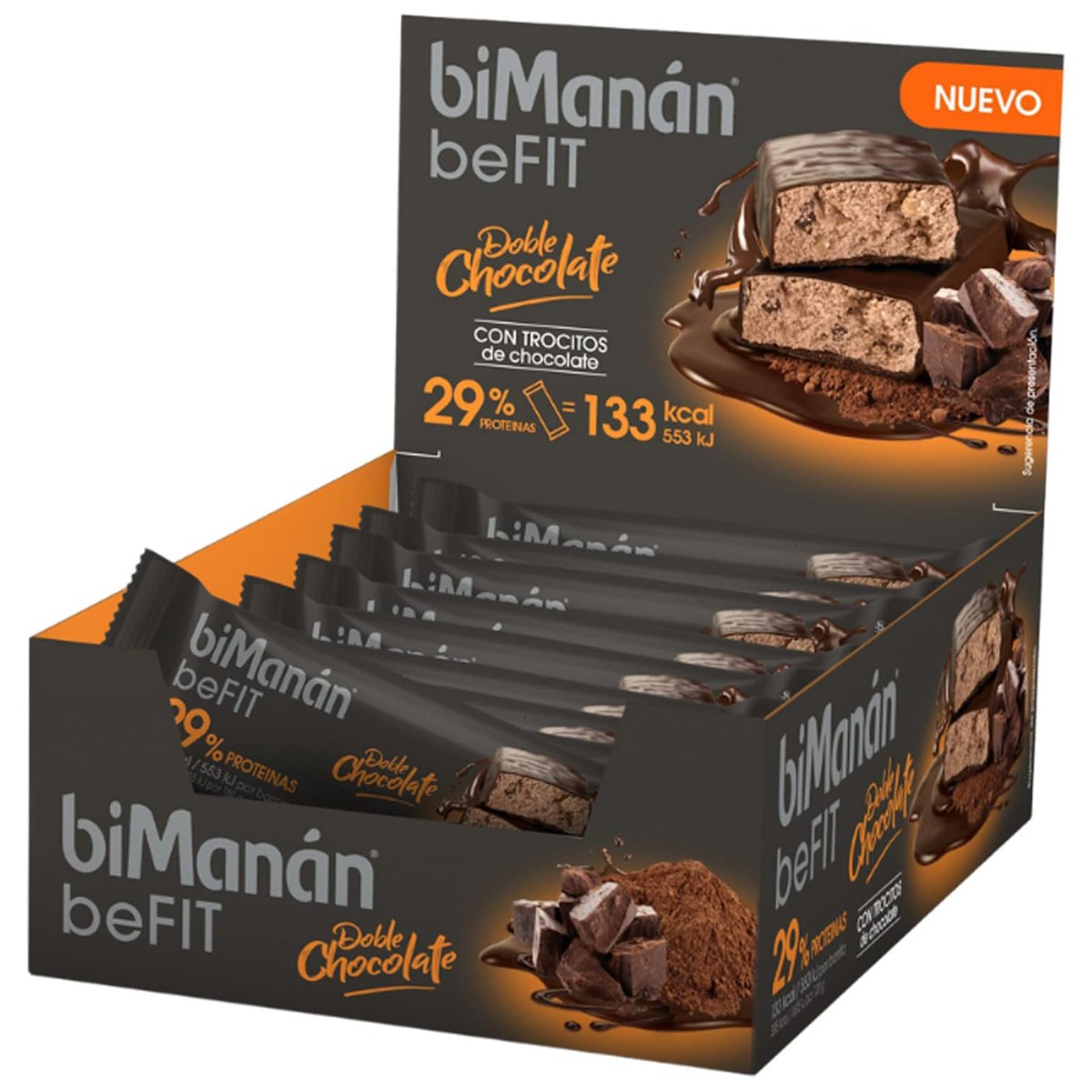 Bimanán BeFit barrita doble chocolate 20u