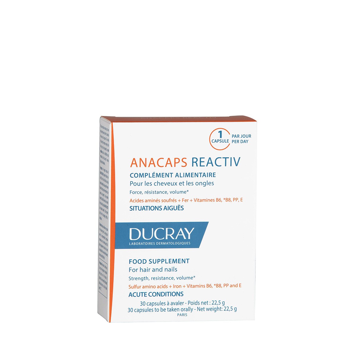 Ducray Anacaps Reactiv 30 cápsulas